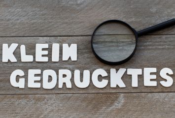 Kleingedrucktes
