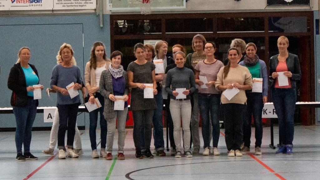 Foto von der Sportabzeichenverleihung 2022 - Gruppe der Frauen