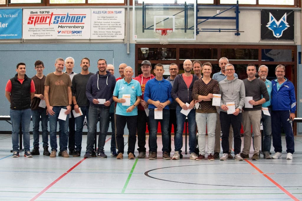 Foto von der Sportabzeichenverleihung 2022 - Gruppe der Männer